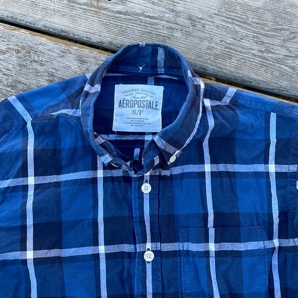 Aeropostale Cotton Button Up Shirt - Picture 3 of 5